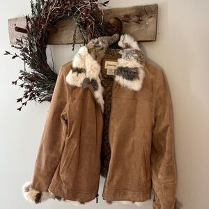 Fur embellished jacket